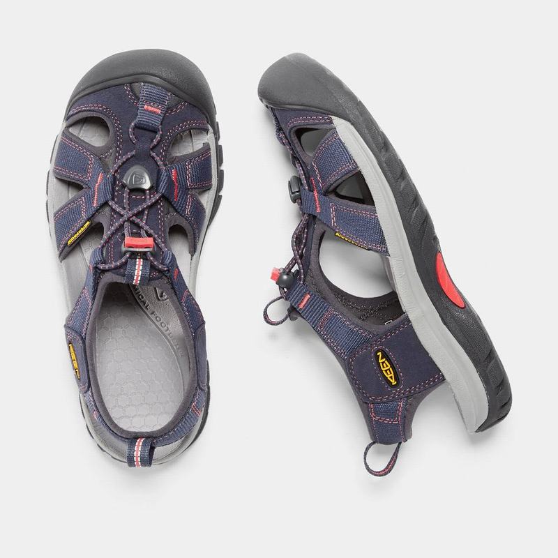 Keen サンダル | キーンベニスH2 サンダル レディース ネイビー / コーラル 色 | 907148-XTS